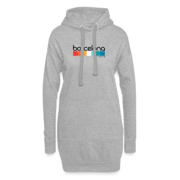 Barcelone - Espagne - Espagne - Espagne - Sweat-shirt à capuche long Femme - gris chiné - Devant