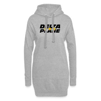 Logo Delta Plane Étoiles d'Excellence - Sweat-shirt à capuche long Femme - gris chiné - Devant