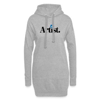 Verified Artist Funny - Hoodie Dress - heather grey - Front