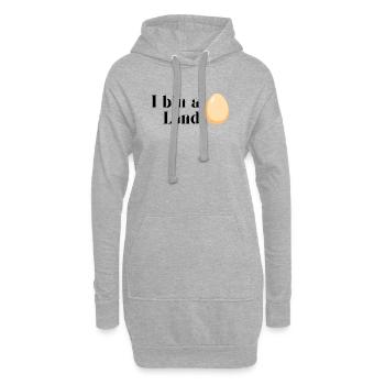 Je suis un plouc - Sweat-shirt à capuche long Femme - gris chiné - Devant
