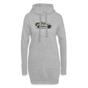 Verteidiger 110 - Hoodie-Kleid - Grau meliert - Vorne