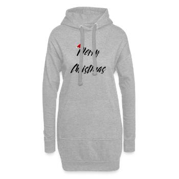 Merry Christmas Merry Christmas Saying Funny - Hoodie Dress - heather grey - Front