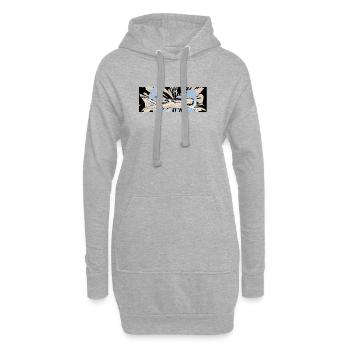 Schwimmen Schwimmerin Wassersport - Hoodie-Kleid - Grau meliert - Vorne
