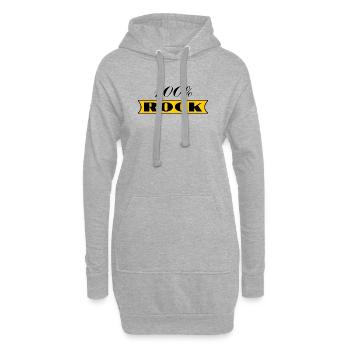 Jahrestag. Jubiläumsdekade. Humor. komisch - Hoodie-Kleid - Grau meliert - Vorne