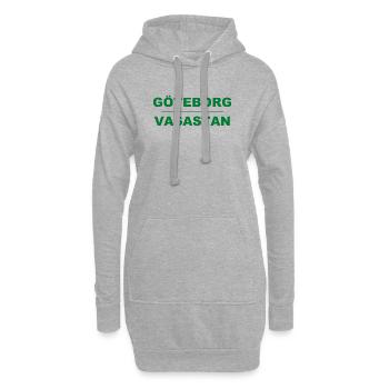 Göteborg Vasastan – Grün-schwarzes Design - Hoodie-Kleid - Grau meliert - Vorne