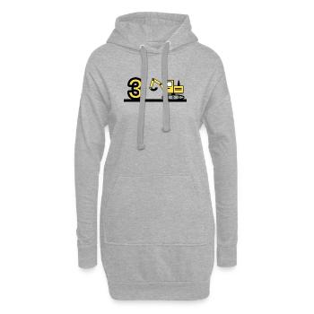 Bagger - Hoodie-Kleid - Grau meliert - Vorne