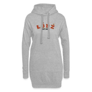 Łódź Fondée en 1986 - Sweat-shirt à capuche long Femme - gris chiné - Devant