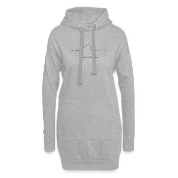 Une vague à la fois - Sweat-shirt à capuche long Femme - gris chiné - Devant