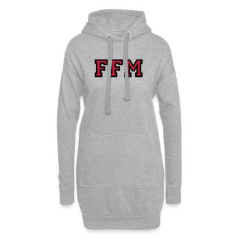 Frankfurt am Main FFM College Style - Hoodie-Kleid - Grau meliert - Vorne