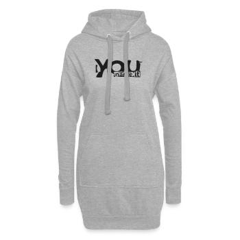 You name it - Hoodie-Kleid - Grau meliert - Vorne