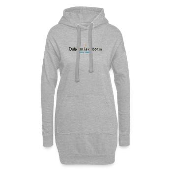 Dahoam is dahoam - Hoodie-Kleid - Grau meliert - Vorne