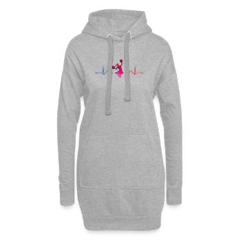 Cheerleader Cheer Mom Cheerleading - Hoodie-Kleid - Grau meliert - Vorne