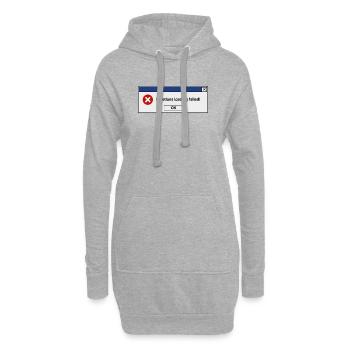 Emotions Loading Failed | Introvertierter Humor - Hoodie-Kleid - Grau meliert - Vorne