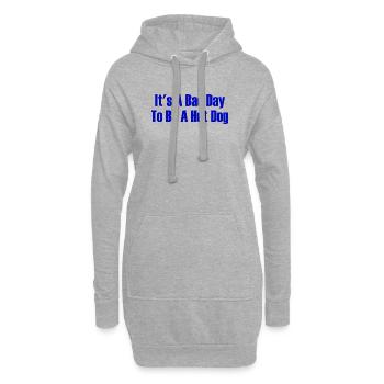 Aujourd’hui est une mauvaise journée pour être un hot-dog - Sweat-shirt à capuche long Femme - gris chiné - Devant