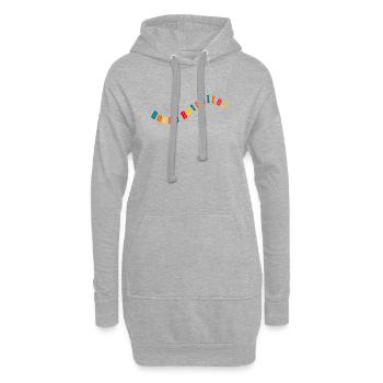 Bonne Retraite - Sweat-shirt à capuche long Femme - gris chiné - Devant