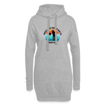 Boule Petanque Boccia Boules - Hoodie-Kleid - Grau meliert - Vorne
