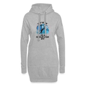 Plongeurs Plongée sous-marine Plongée sous-marine Plongée sous-marine - Sweat-shirt à capuche long Femme - gris chiné - Devant