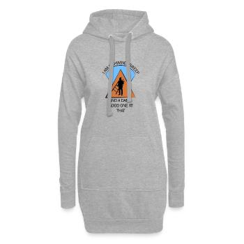 Schornsteinfeger Schlotfeger - Hoodie-Kleid - Grau meliert - Vorne
