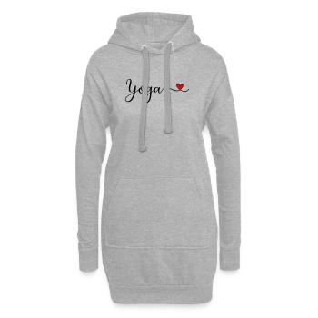 Yoga - Hoodie-Kleid - Grau meliert - Vorne