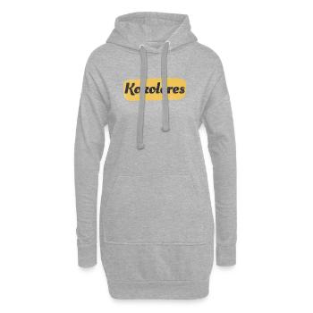 Heute mal wieder totaler Kokolores - Hoodie-Kleid - Grau meliert - Vorne