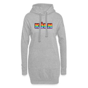Köln Rainbow LGBT gay pride - Hoodie Dress - heather grey - Front