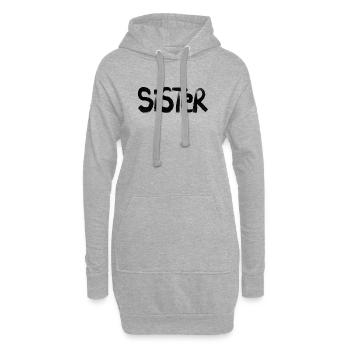 Sister - Hoodie-Kleid - Grau meliert - Vorne
