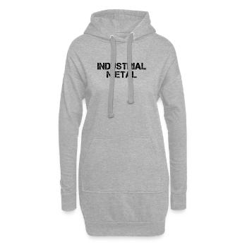 Industriemetall - Hoodie-Kleid - Grau meliert - Vorne