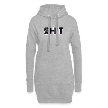 SHIT - Hoodie Dress - heather grey - Front