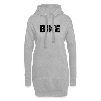 Fahrrad Rennrad - Hoodie-Kleid - Grau meliert - Vorne