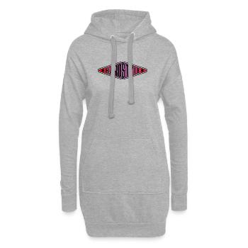 Chemise Hardstyle - Hardcore Techno Rave Vibes - Sweat-shirt à capuche long Femme - gris chiné - Devant