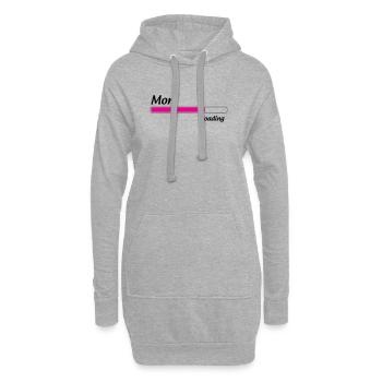 Maman loading... Please Wait - Future Mère - Sweat-shirt à capuche long Femme - gris chiné - Devant