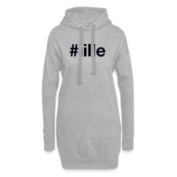 LILLE Hashtag - Hoodie-Kleid - Grau meliert - Vorne
