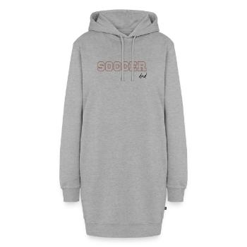 Fussball Papa - Hoodie-Kleid - Grau meliert - Vorne