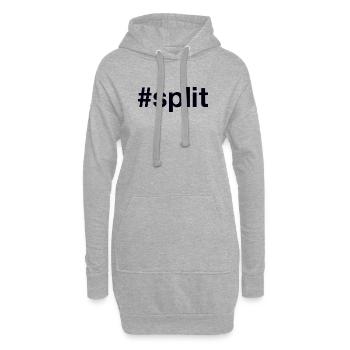 Split Hrvatska Croatia Kroatien Hashtag - Hoodie-Kleid - Grau meliert - Vorne