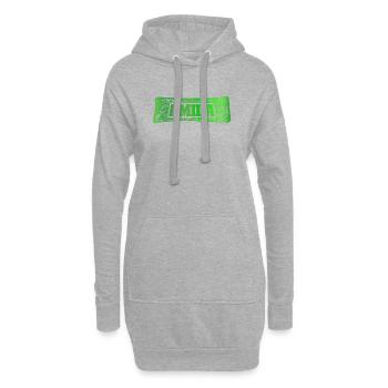 Frau Amila - Hoodie-Kleid - Grau meliert - Vorne