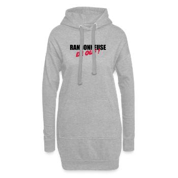 Randonneuse de ouf ! - Sweat-shirt à capuche long Femme - gris chiné - Devant