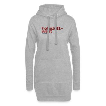Hoheluft West Hamburg Logo Typo - Hoodie-Kleid - Grau meliert - Vorne