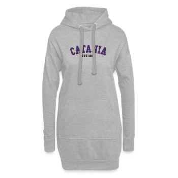 Catania gegründet 1995 - Hoodie-Kleid - Grau meliert - Vorne
