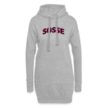 Sosse pour toujours - Sweat-shirt à capuche long Femme - gris chiné - Devant
