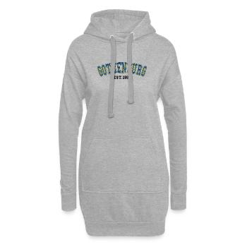 Göteborg gegründet 1996 - Hoodie-Kleid - Grau meliert - Vorne