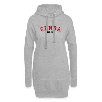 Genua gegründet 1986 - Hoodie-Kleid - Grau meliert - Vorne