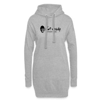 Guerrilla Girl – not ready to play nice - Hoodie-Kleid - Grau meliert - Vorne