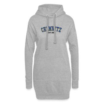 Chemnitz Fondée en 2006 - Sweat-shirt à capuche long Femme - gris chiné - Devant