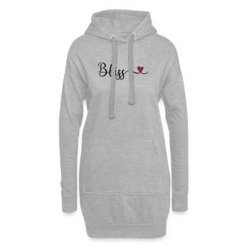 félicité - Sweat-shirt à capuche long Femme - gris chiné - Devant