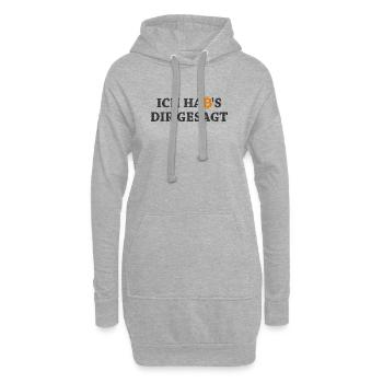 Bitcoin Habs Dir Gesagt Blockchain Krypto Geschenk - Hoodie-Kleid - Grau meliert - Vorne
