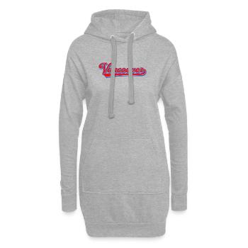 Lettrage de Vancouver Style rétro - Sweat-shirt à capuche long Femme - gris chiné - Devant