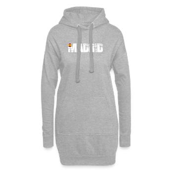 Typographie Made in Spain en détresse - Sweat-shirt à capuche long Femme - gris chiné - Devant