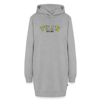 Turin Est.1995 - Hoodie-Kleid - Grau meliert - Vorne