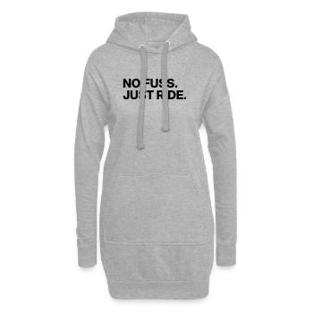 Pas de tracas - Juste rouler - Sweat-shirt à capuche long Femme - gris chiné - Devant