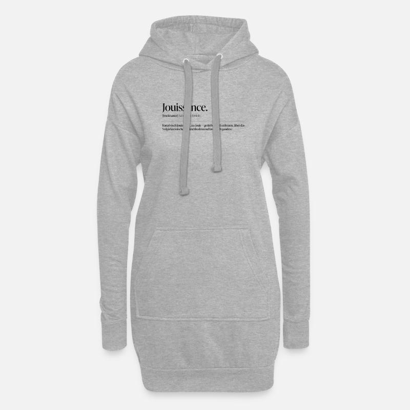 Jouissance – Lust als Statement - Hoodie-Kleid - Grau meliert